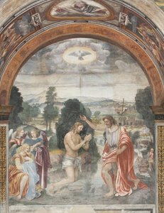 基督的洗礼 作者 伊万格里斯塔（Evangelista）和Arcimboldi Luini